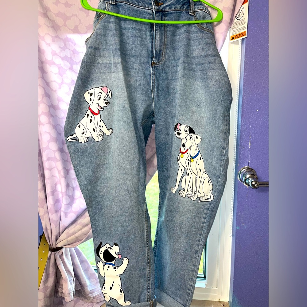 Hot Topic size 16 blue jeans. Disney themed. Never worn with tags!